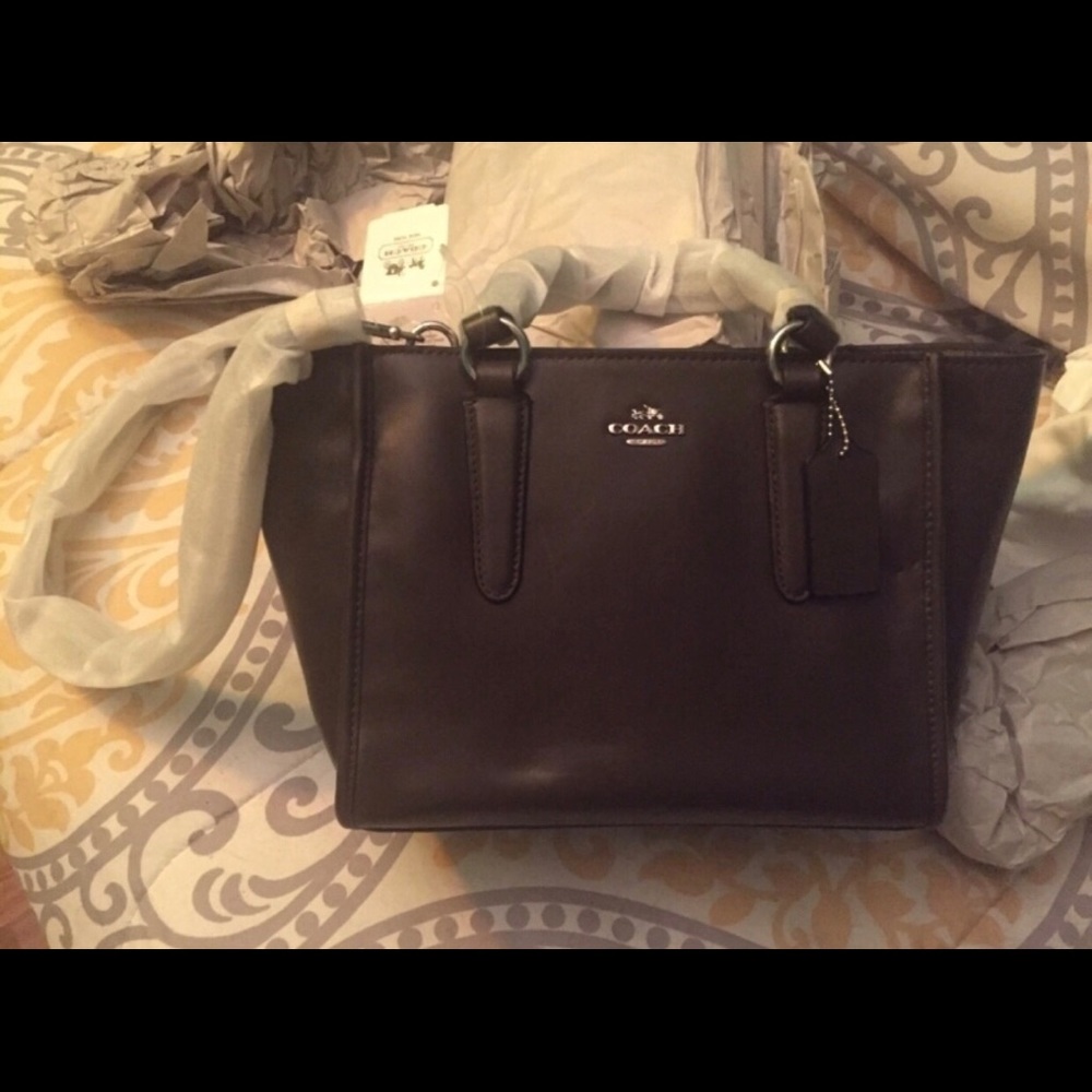 Coach Crosby Mini Carryall Cognac Brown